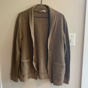 H2H Men’s Brown Tan Knit Cardigan Button Up Sweater XL